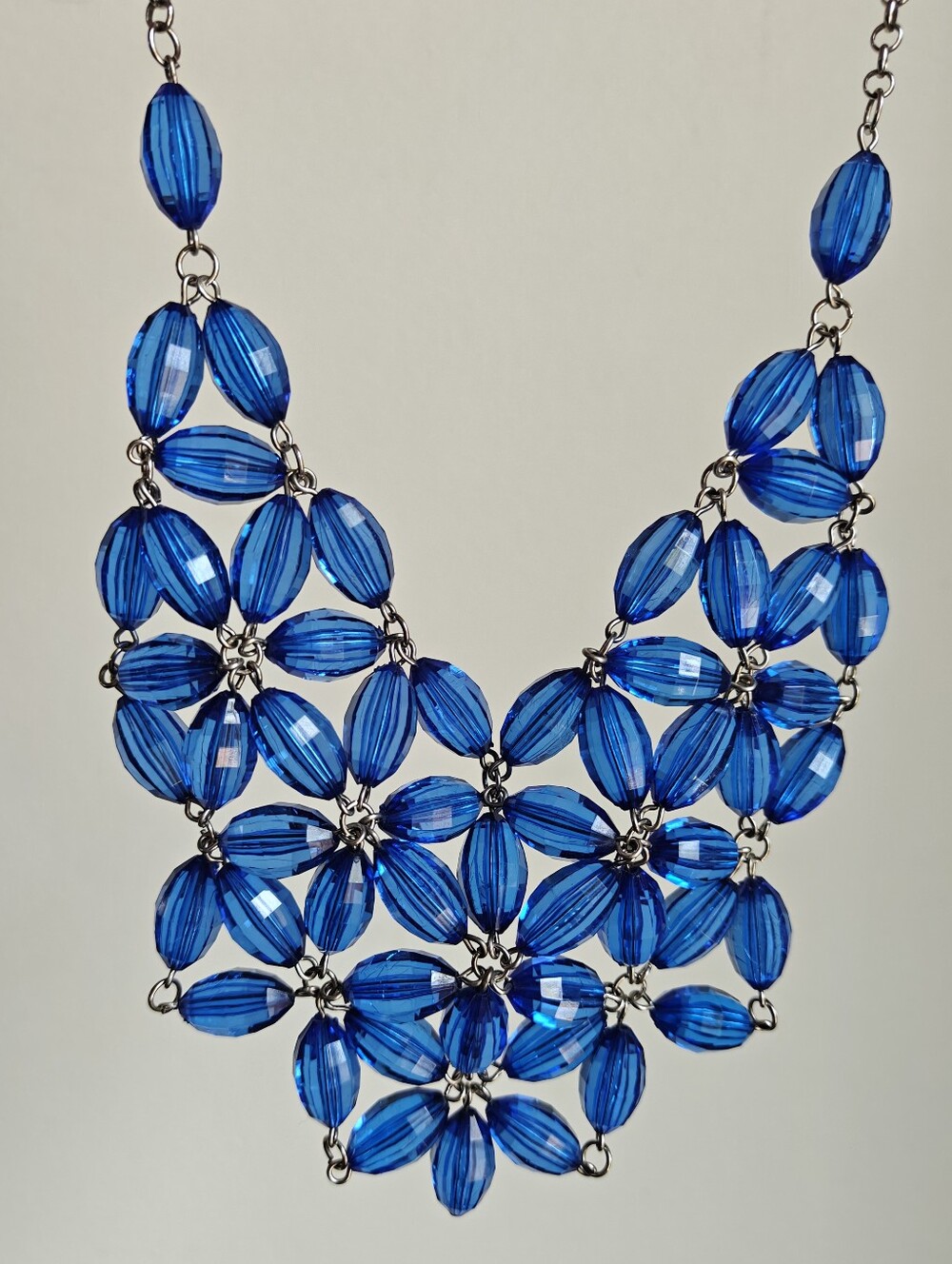 Y2K Crocheted Beads Bib Necklace